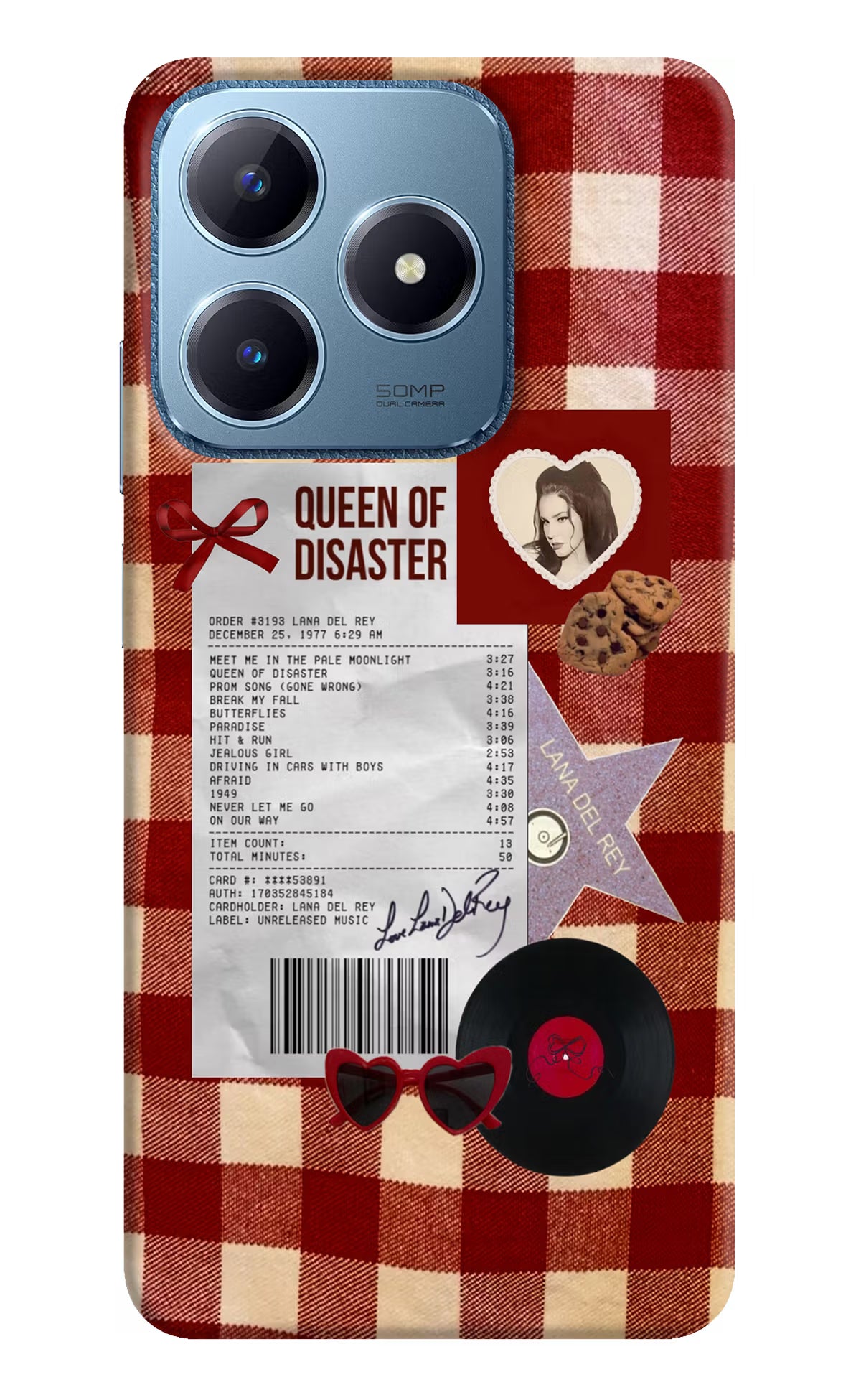 Queen of Disaster Realme C63 Hard Case Back Cover by Casekaro