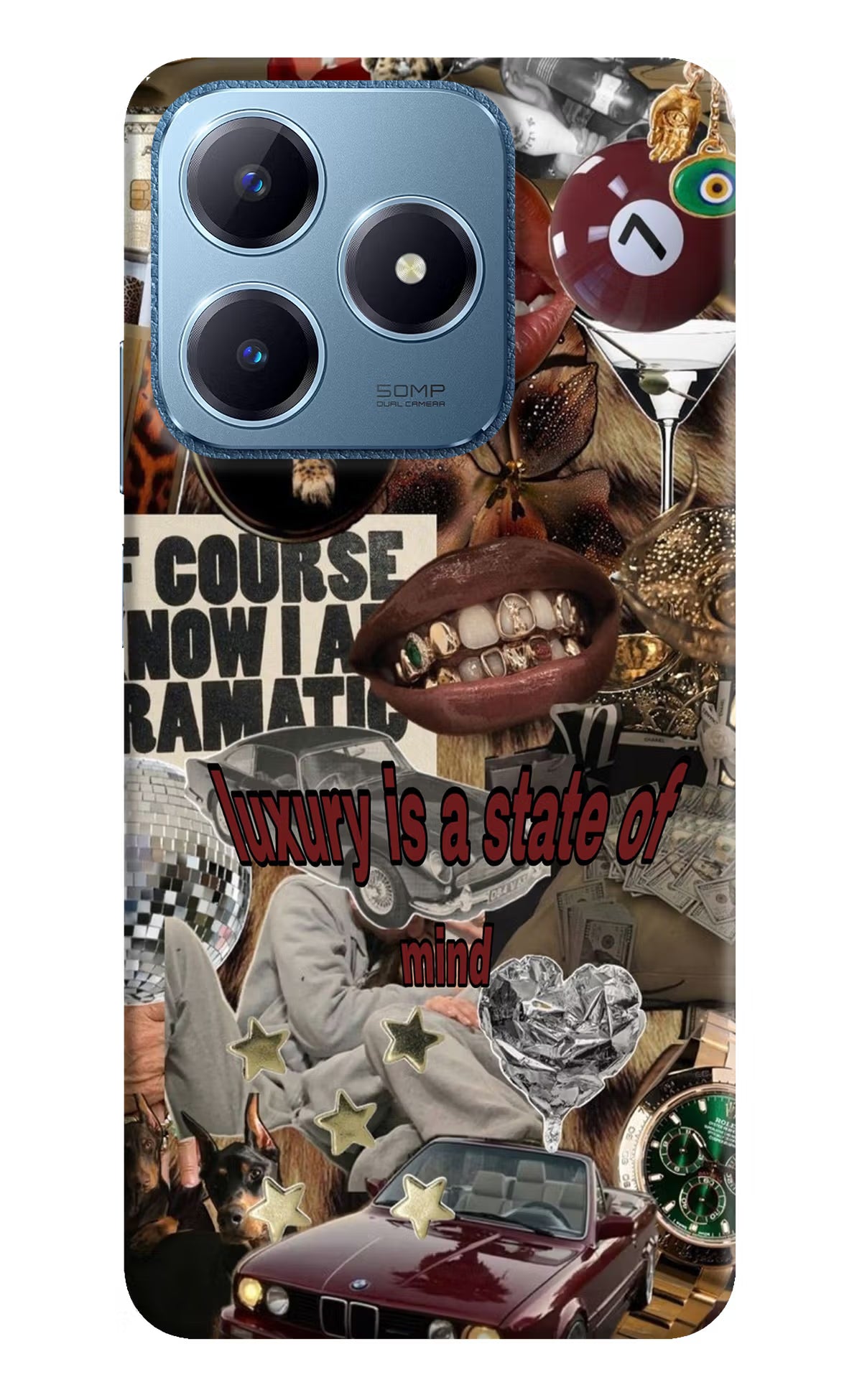 Luxury Realme C63 Hard Case Back Cover by Casekaro