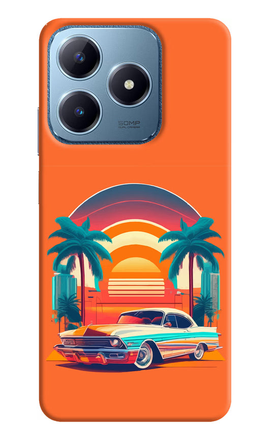 Palm Drive 80s Realme C63 Hard Case Back Cover by Casekaro