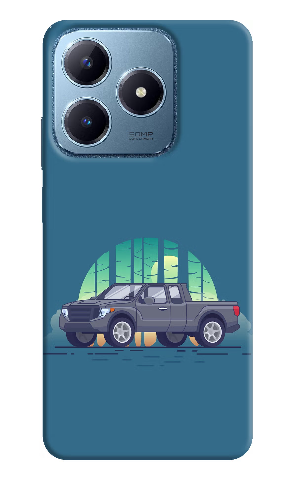 Retro Garage Vibe Realme C63 Hard Case Back Cover by Casekaro