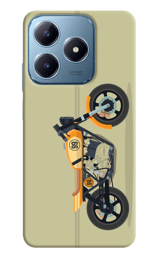 Vertical Speedster Realme C63 Hard Case Back Cover by Casekaro