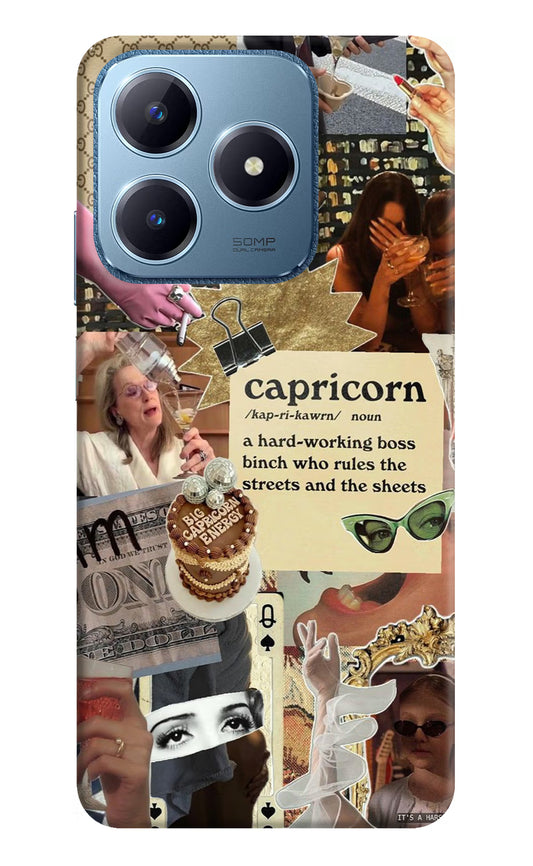 Capricorn Zodiac Realme C63 Hard Case Back Cover by Casekaro
