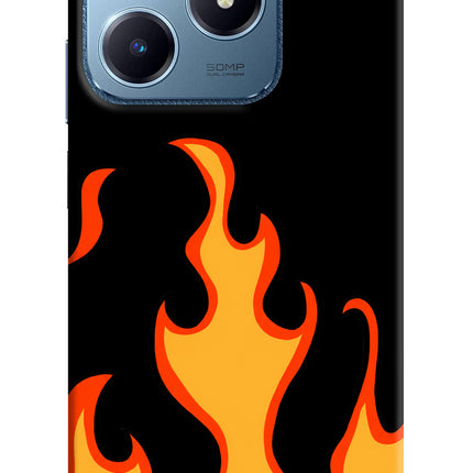 Fired Up – Black Realme C63 Hard Case Back Cover by Casekaro