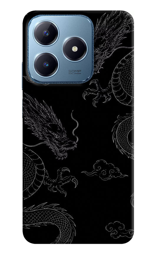 Twin Dragons Realme C63 Hard Case Back Cover by Casekaro