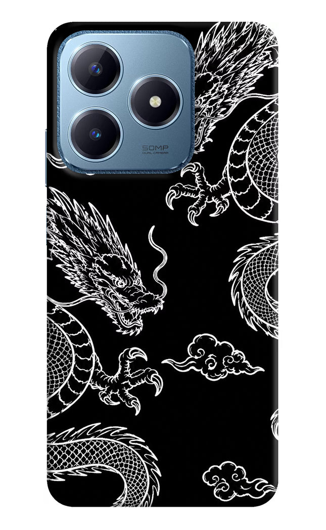 Twin Dragons Realme C63 Hard Case Back Cover by Casekaro