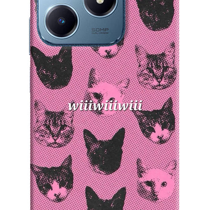 Pink Cats Realme C63 Hard Case Back Cover by Casekaro