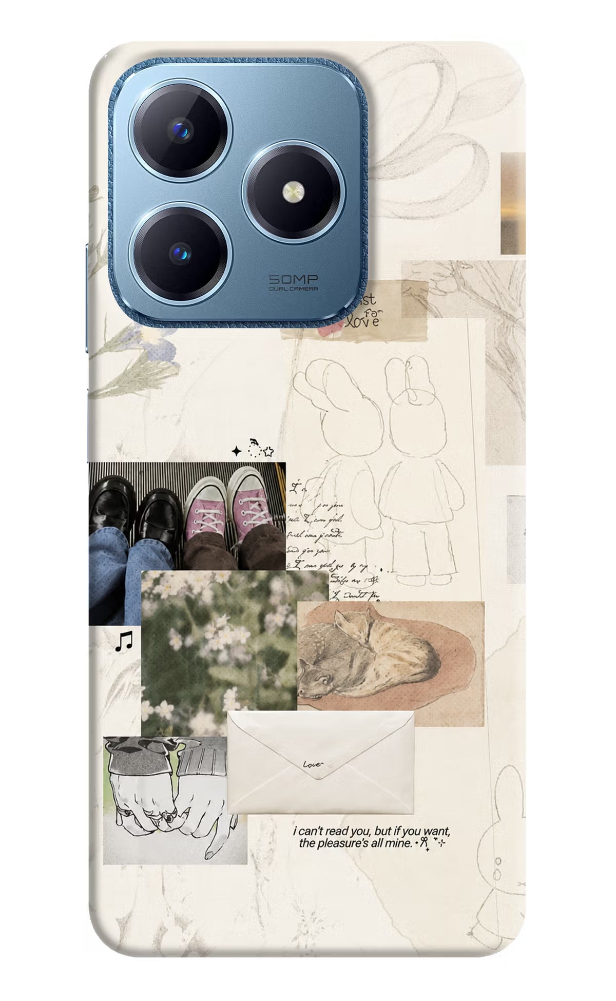 Soft Aesthetic Realme C63 Back Cover
