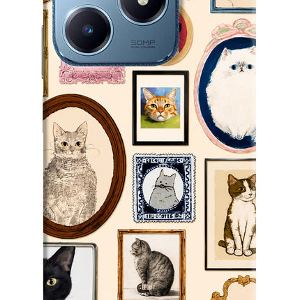 Mirror Cats Realme C63 Hard Case Back Cover by Casekaro