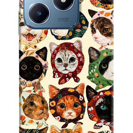 Cool Cat Realme C63 Hard Case Back Cover by Casekaro