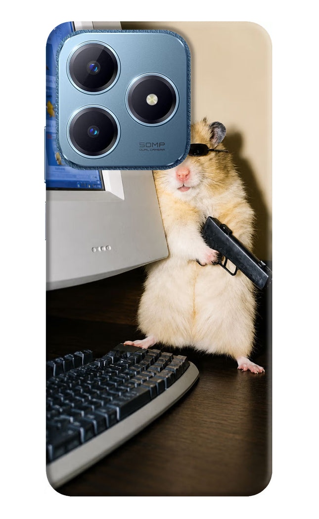 Hacker Hamster Realme C63 Hard Case Back Cover by Casekaro