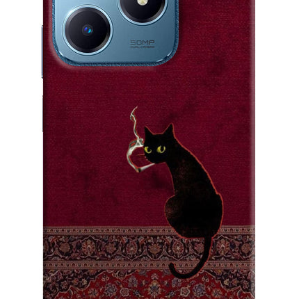 Midnight Cat Realme C63 Hard Case Back Cover by Casekaro