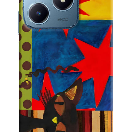 Pop Cat Realme C63 Hard Case Back Cover by Casekaro