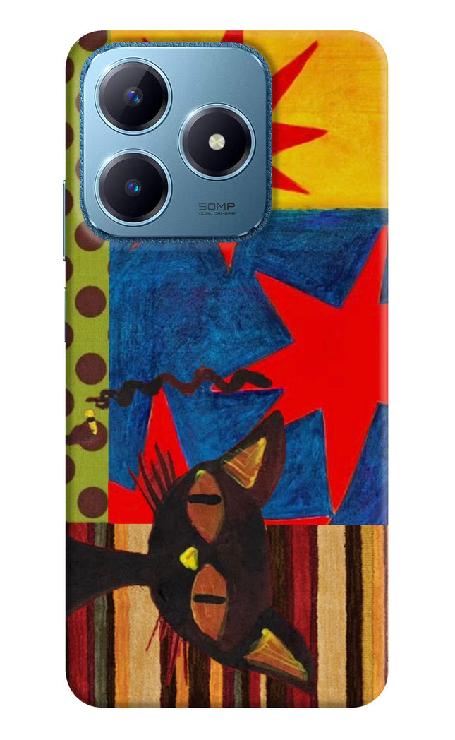 Pop Cat Realme C63 Hard Case Back Cover by Casekaro