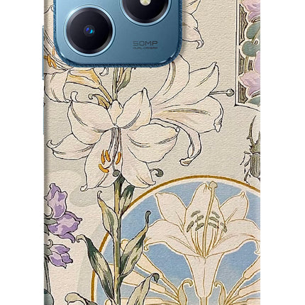 White Lily Realme C63 Hard Case Back Cover by Casekaro