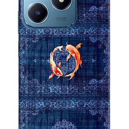 Koi Blue Realme C63 Hard Case Back Cover by Casekaro