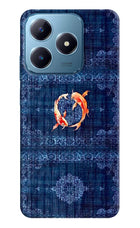 Koi Blue Realme C63 Hard Case Back Cover by Casekaro