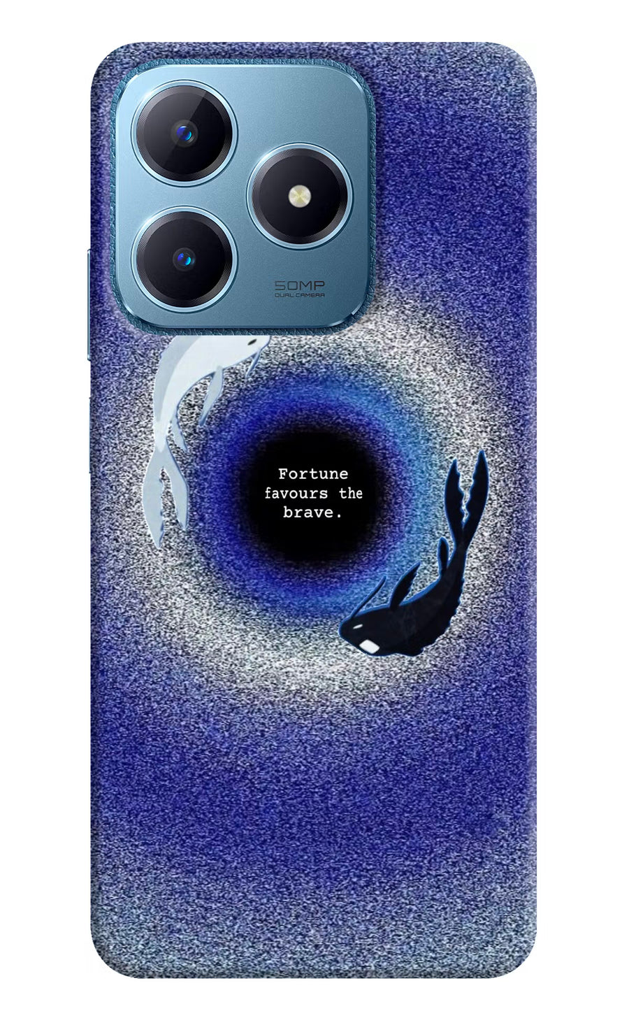 Dark Koi Realme C63 Back Cover, Hard case