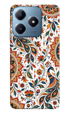 White Mayura Realme C63 Hard Case Back Cover by Casekaro