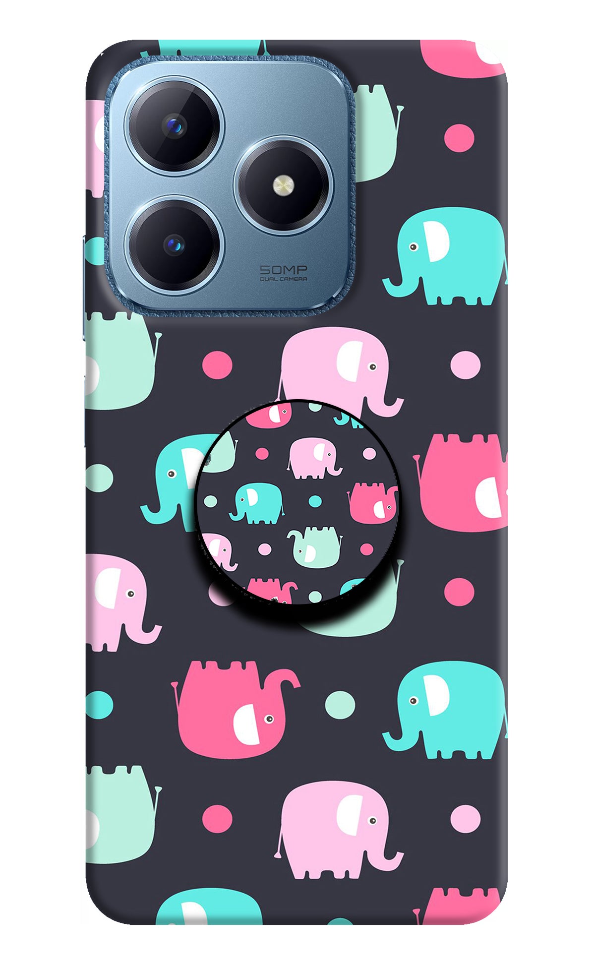 Baby Elephants Realme C63 Pop Case