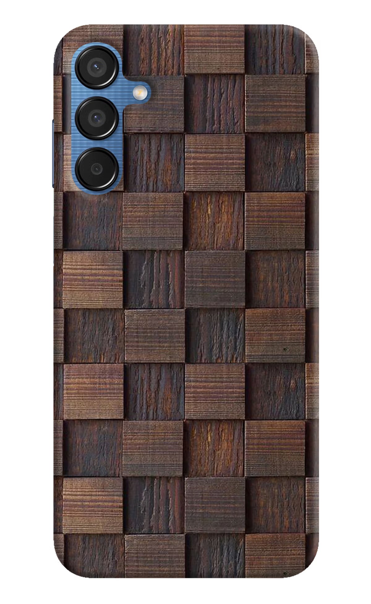 Wooden Cube Design Samsung M15 5G Hard Case Back Cover by Casekaro