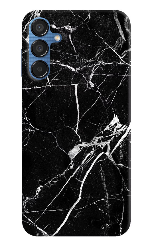 Black Marble Pattern Samsung M15 5G Hard Case Back Cover by Casekaro