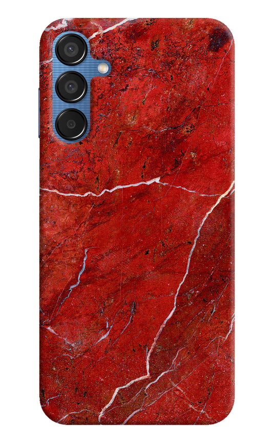 Red Marble Design Samsung M15 5G Hard Case Back Cover by Casekaro