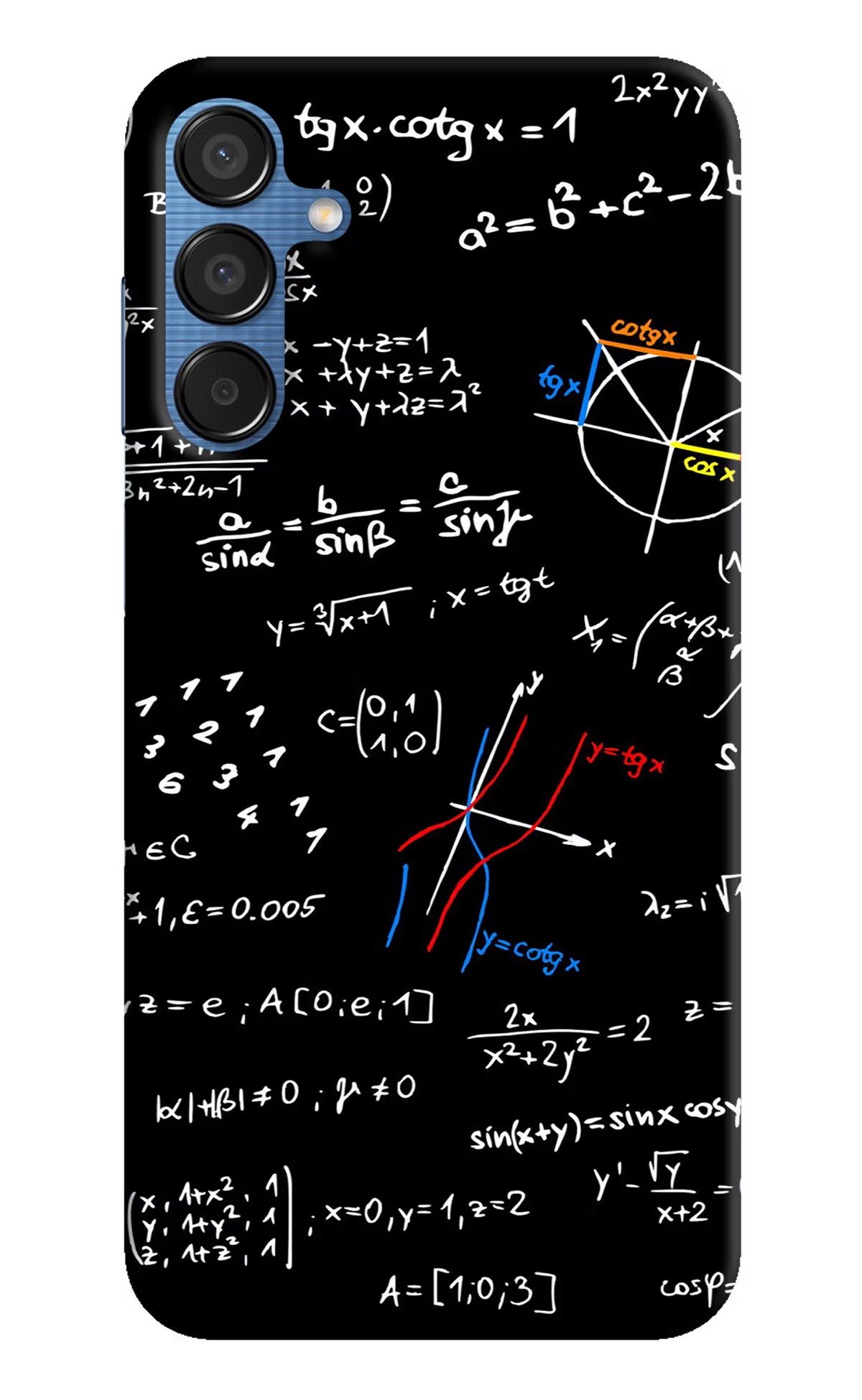 Mathematics Formula Samsung M15 5G Hard Case Back Cover by Casekaro
