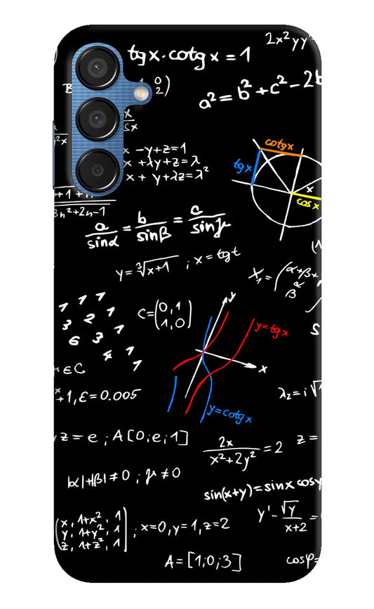 Mathematics Formula Samsung M15 5G Hard Case Back Cover by Casekaro