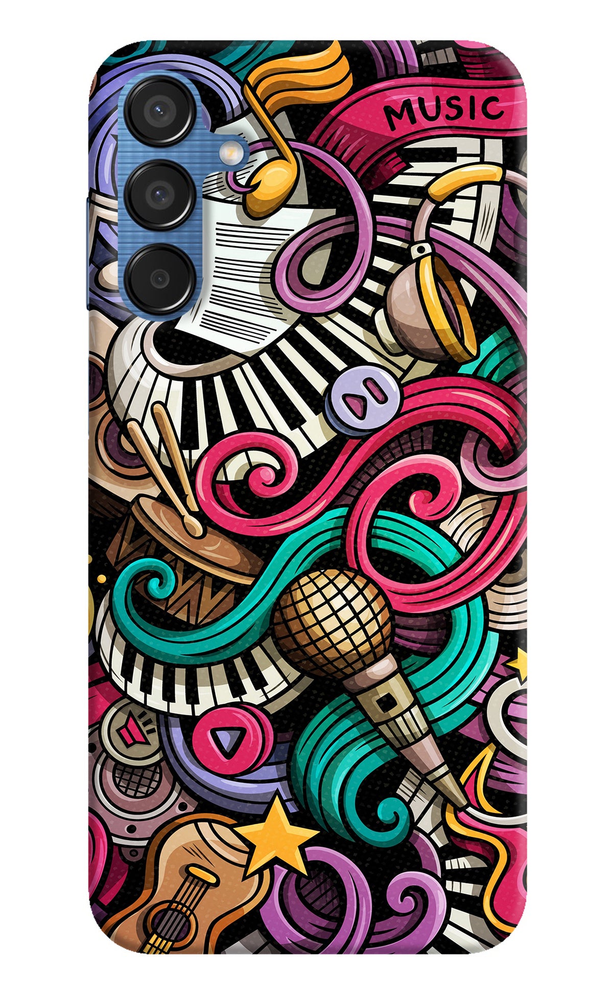 Music Abstract Samsung M15 5G Back Cover