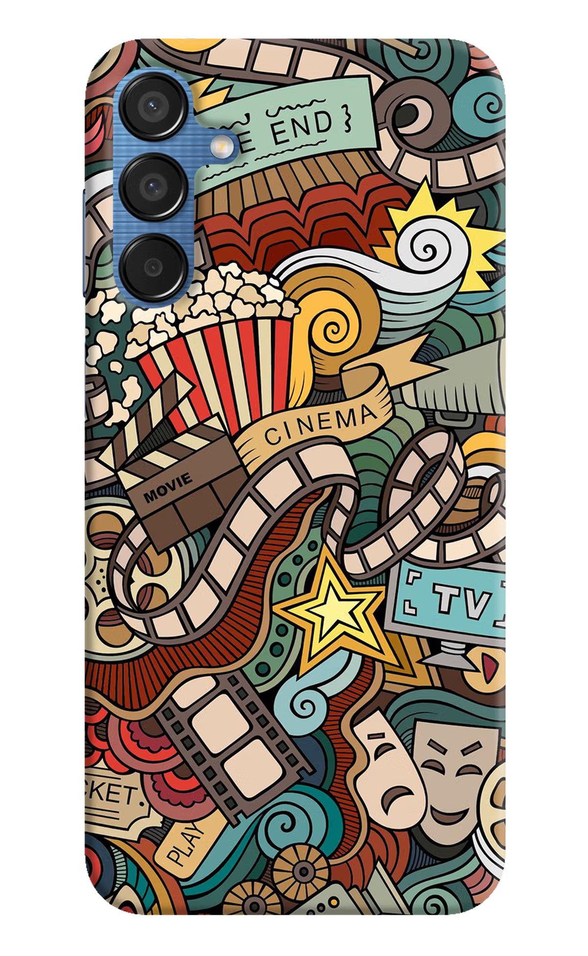 Cinema Abstract Samsung M15 5G Hard Case Back Cover by Casekaro