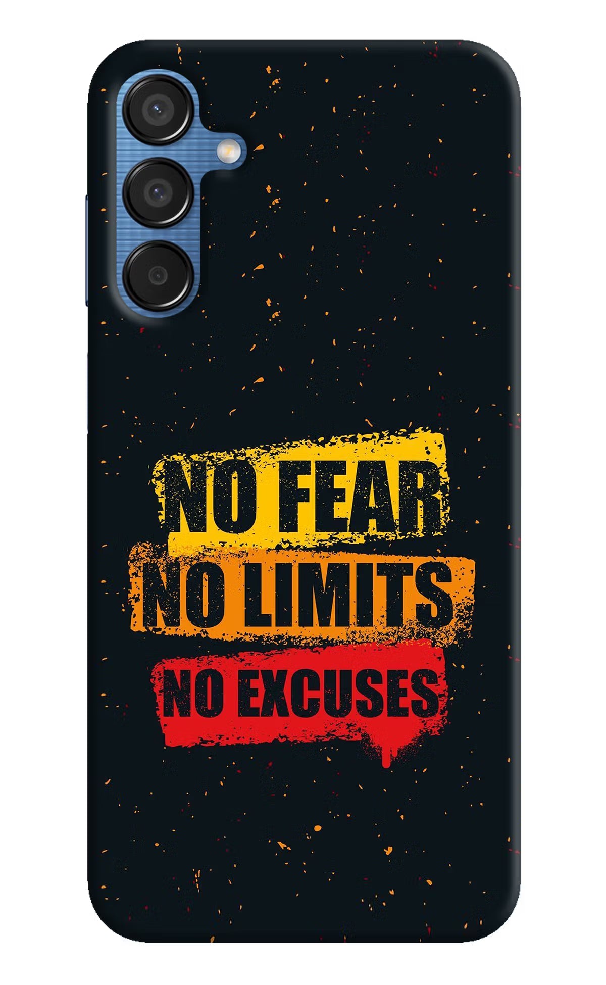 No Fear No Limits No Excuse Samsung M15 5G Hard Case Back Cover by Casekaro