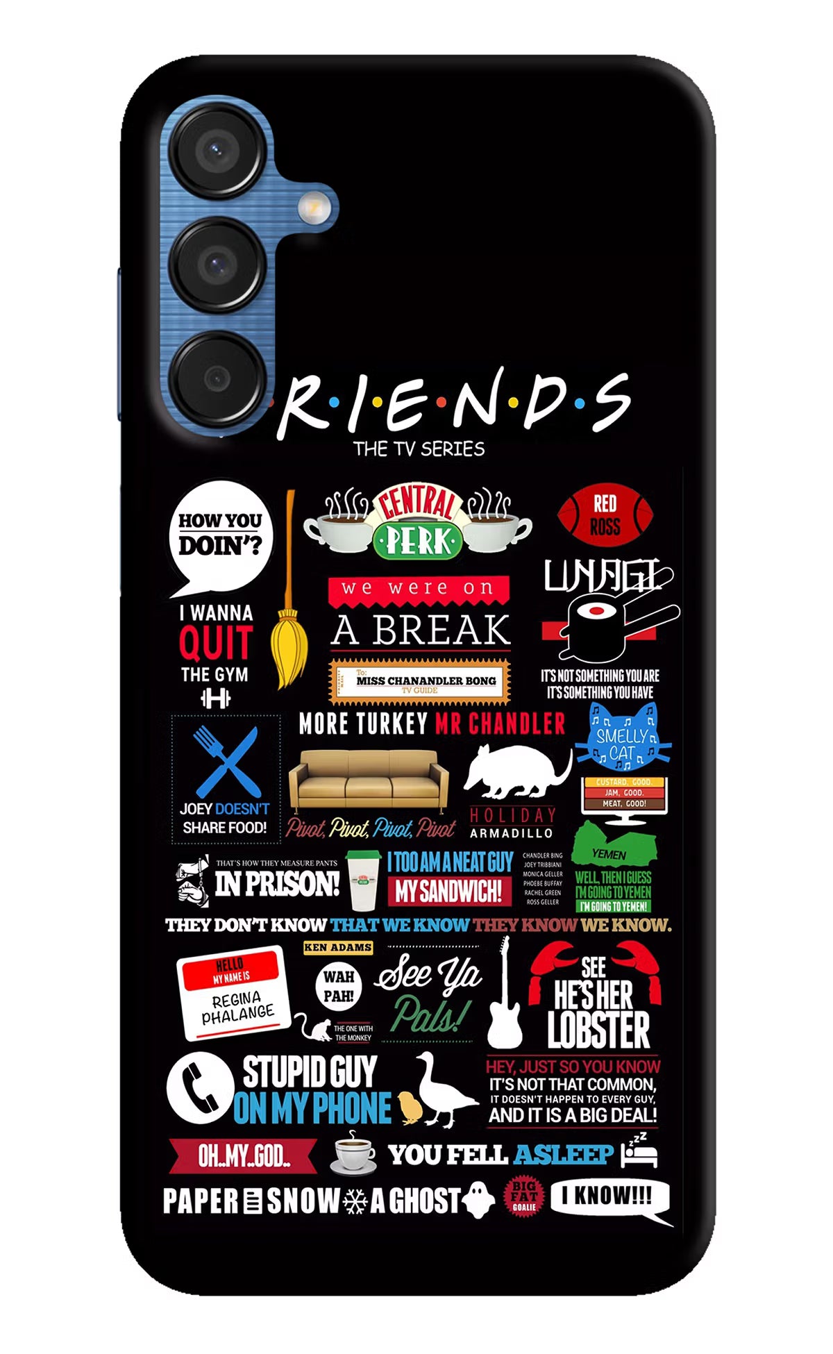 FRIENDS Samsung M15 5G Hard Case Back Cover by Casekaro