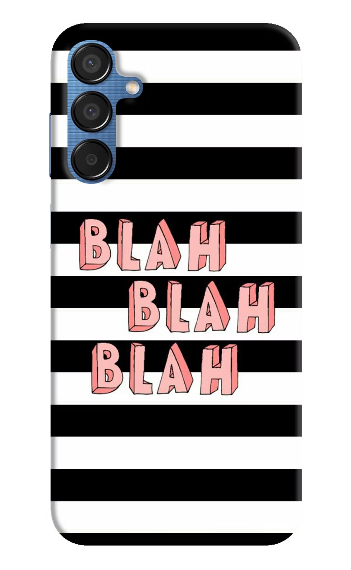 Blah Blah Blah Samsung M15 5G Hard Case Back Cover by Casekaro
