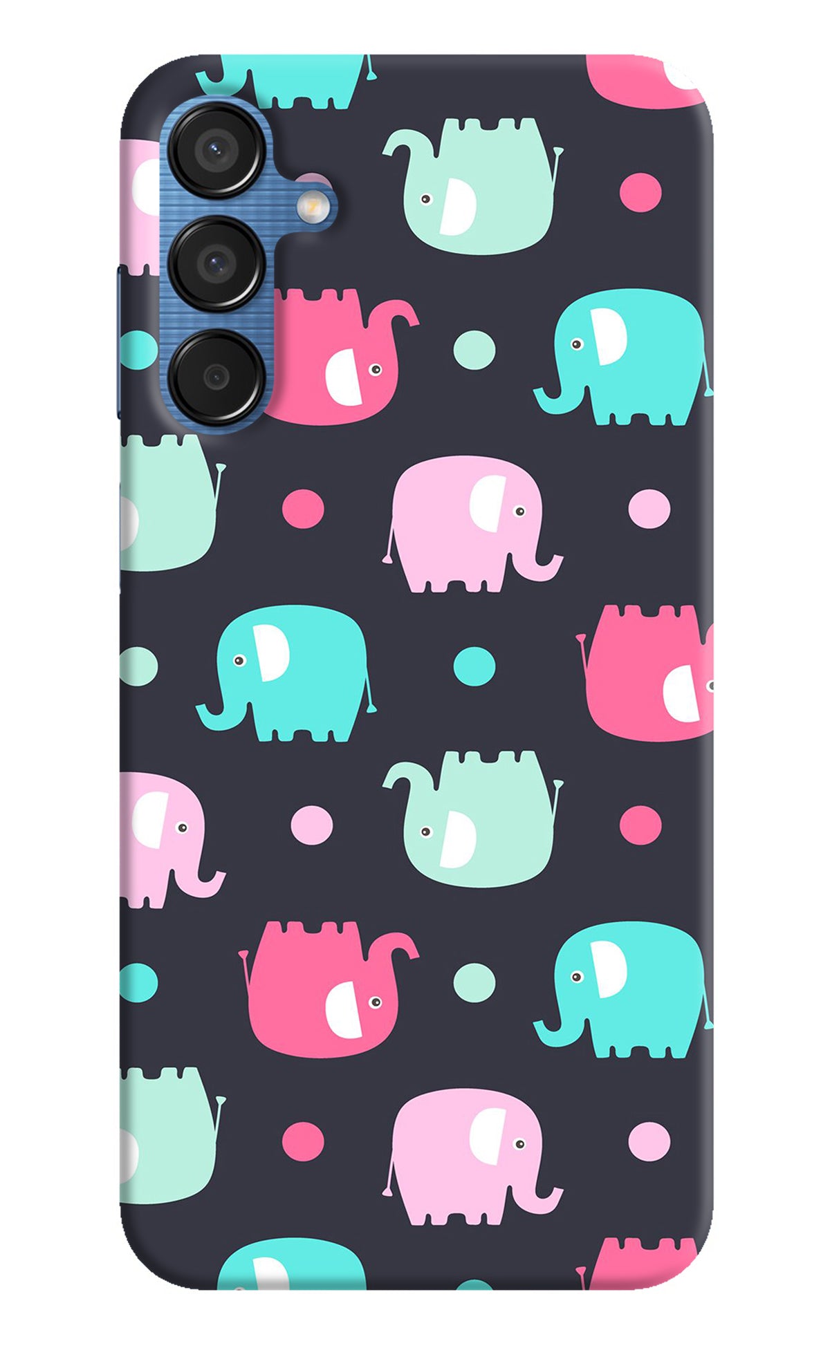 Elephants Samsung M15 5G Back Cover