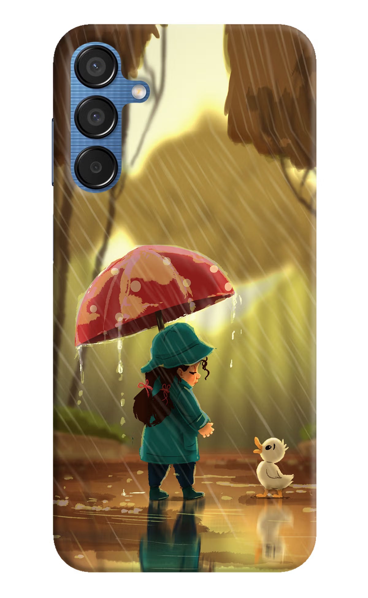 Rainy Day Samsung M15 5G Hard Case Back Cover by Casekaro