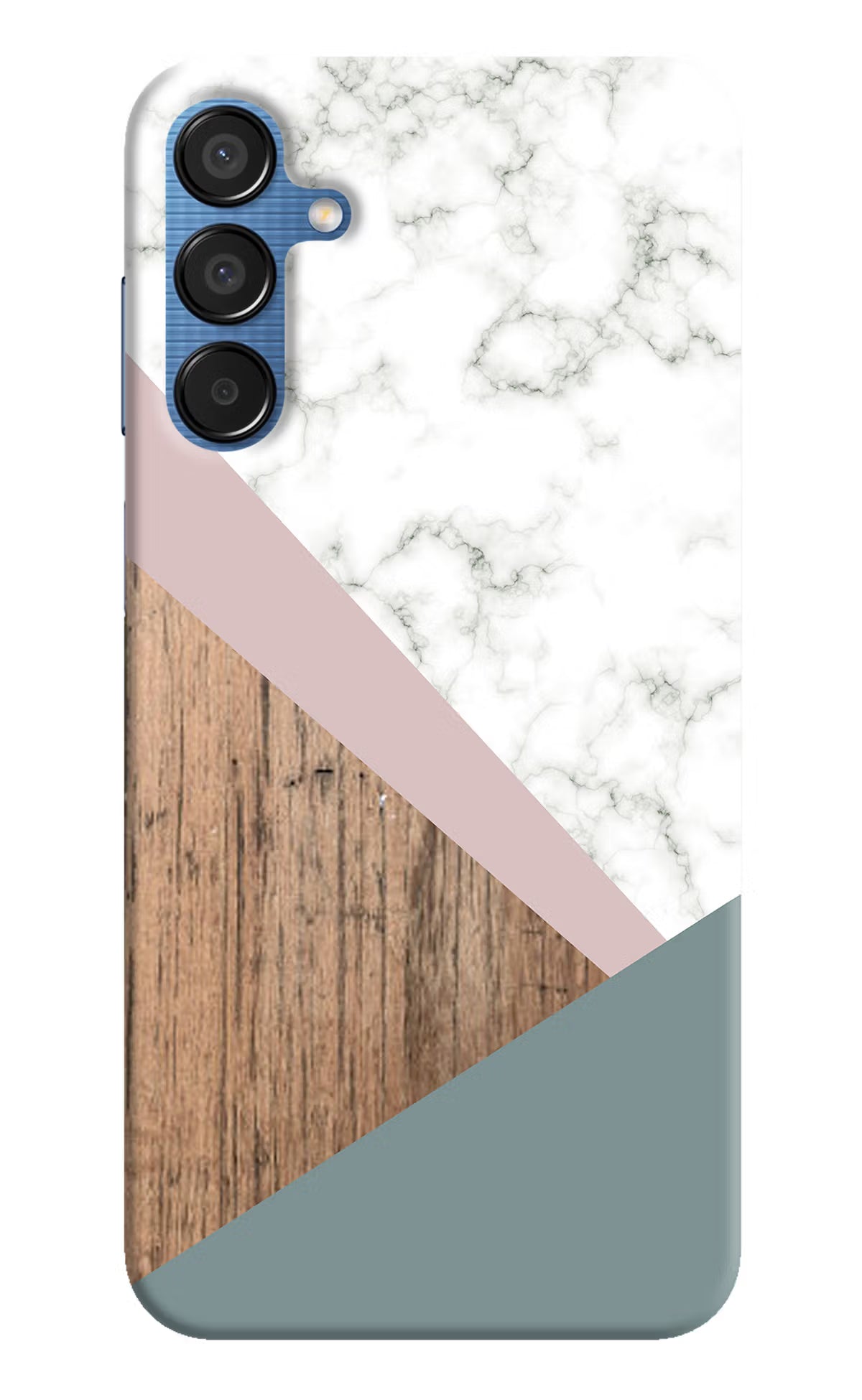 Marble wood Abstract Samsung M15 5G Hard Case Back Cover by Casekaro