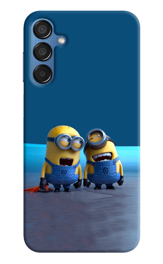 Minion Laughing Samsung M15 5G Hard Case Back Cover by Casekaro