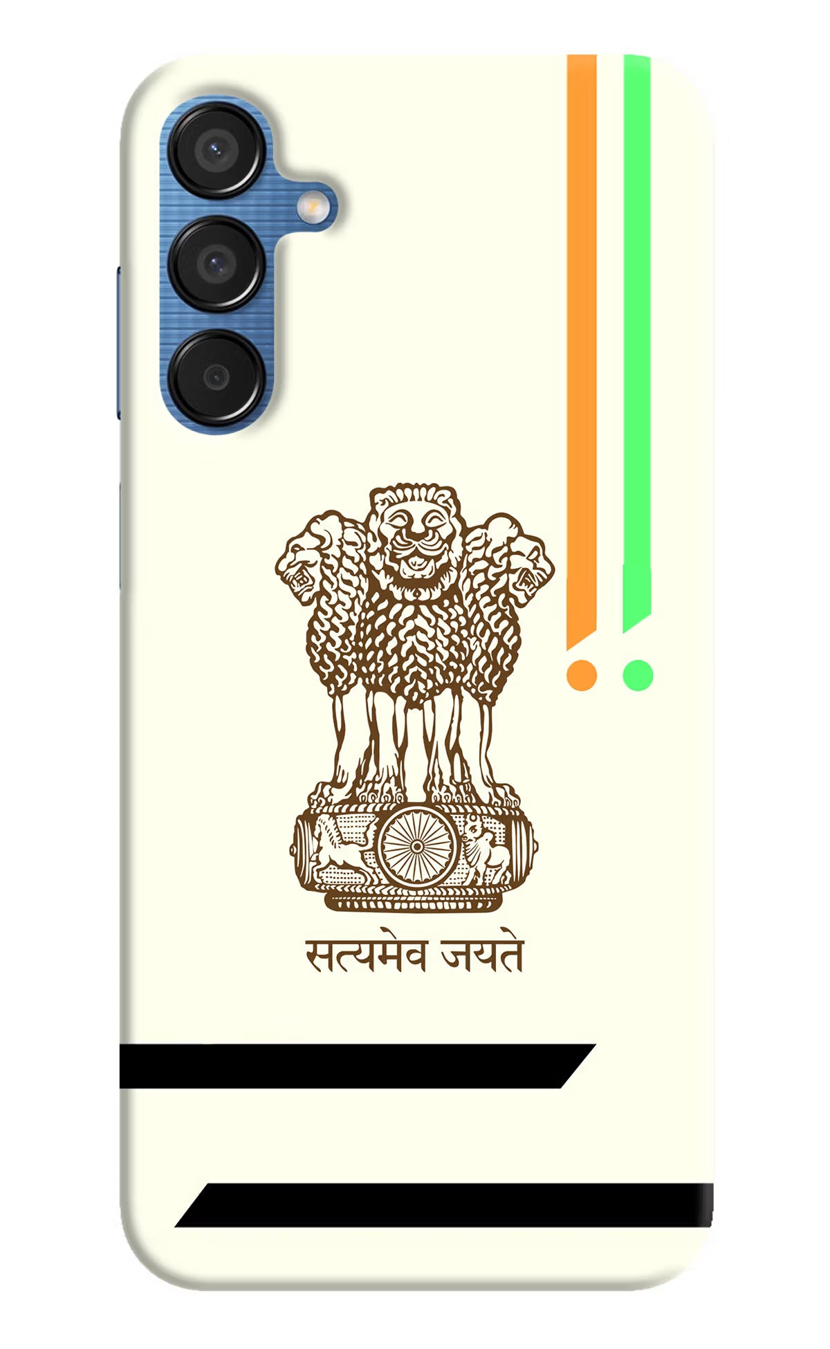 Satyamev Jayate Brown Logo Samsung M15 5G Hard Case Back Cover by Casekaro
