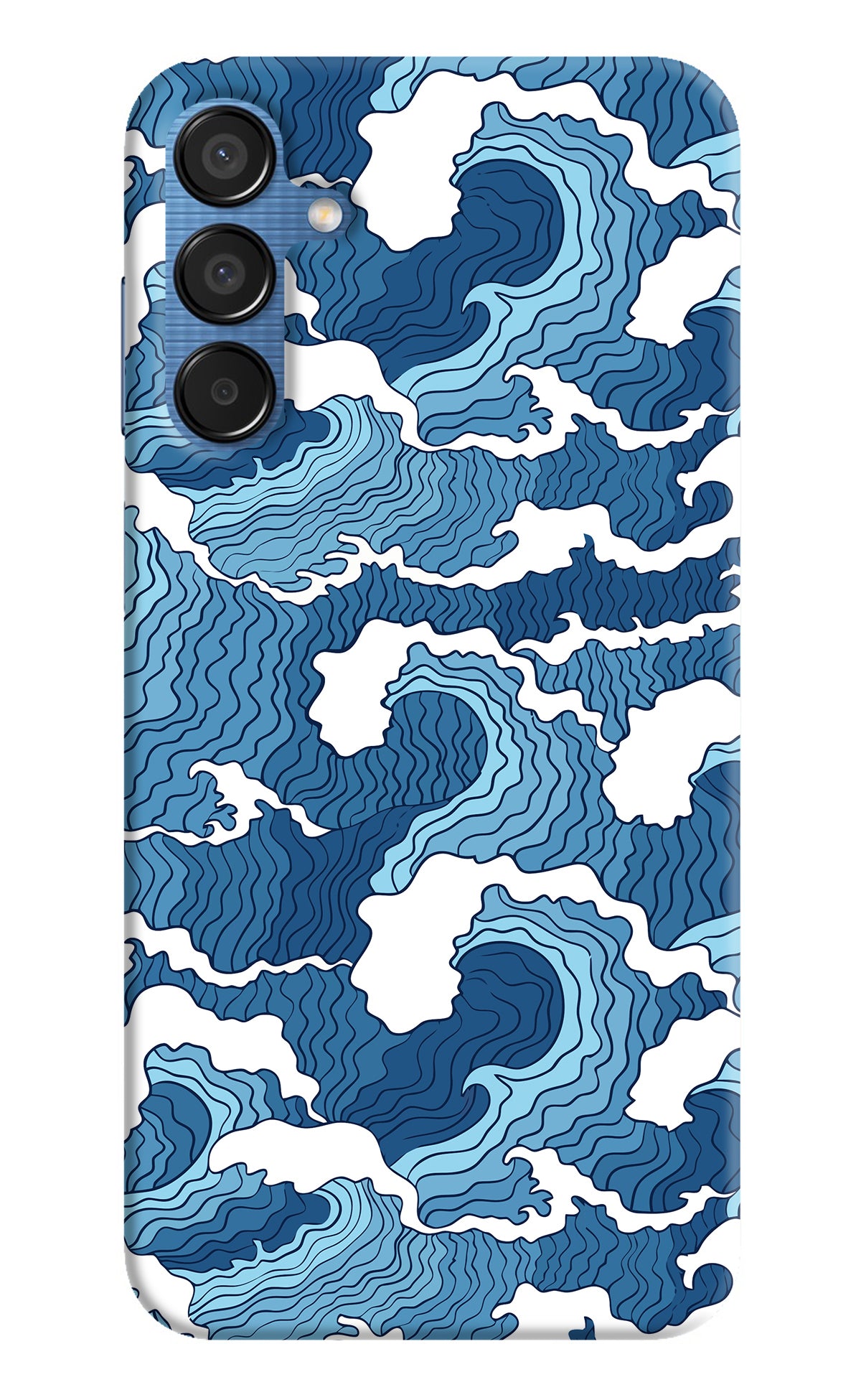 Blue Waves Samsung M15 5G Back Cover