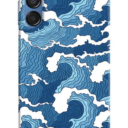 Blue Waves Samsung M15 5G Hard Case Back Cover by Casekaro