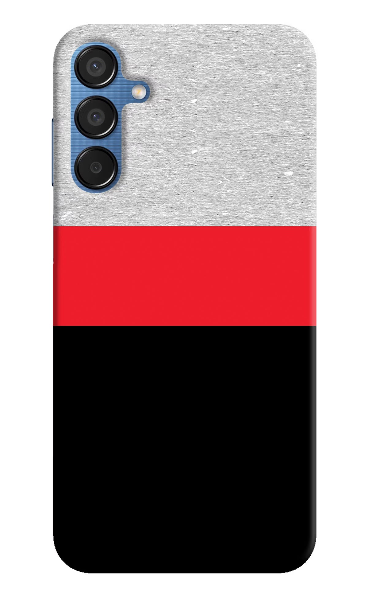 Tri Color Pattern Samsung M15 5G Hard Case Back Cover by Casekaro