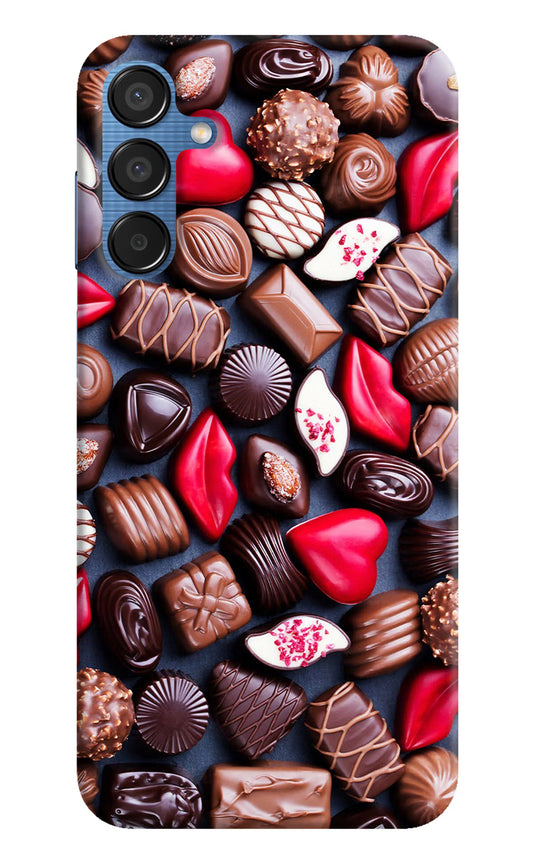Chocolates Samsung M15 5G Hard Case Back Cover by Casekaro