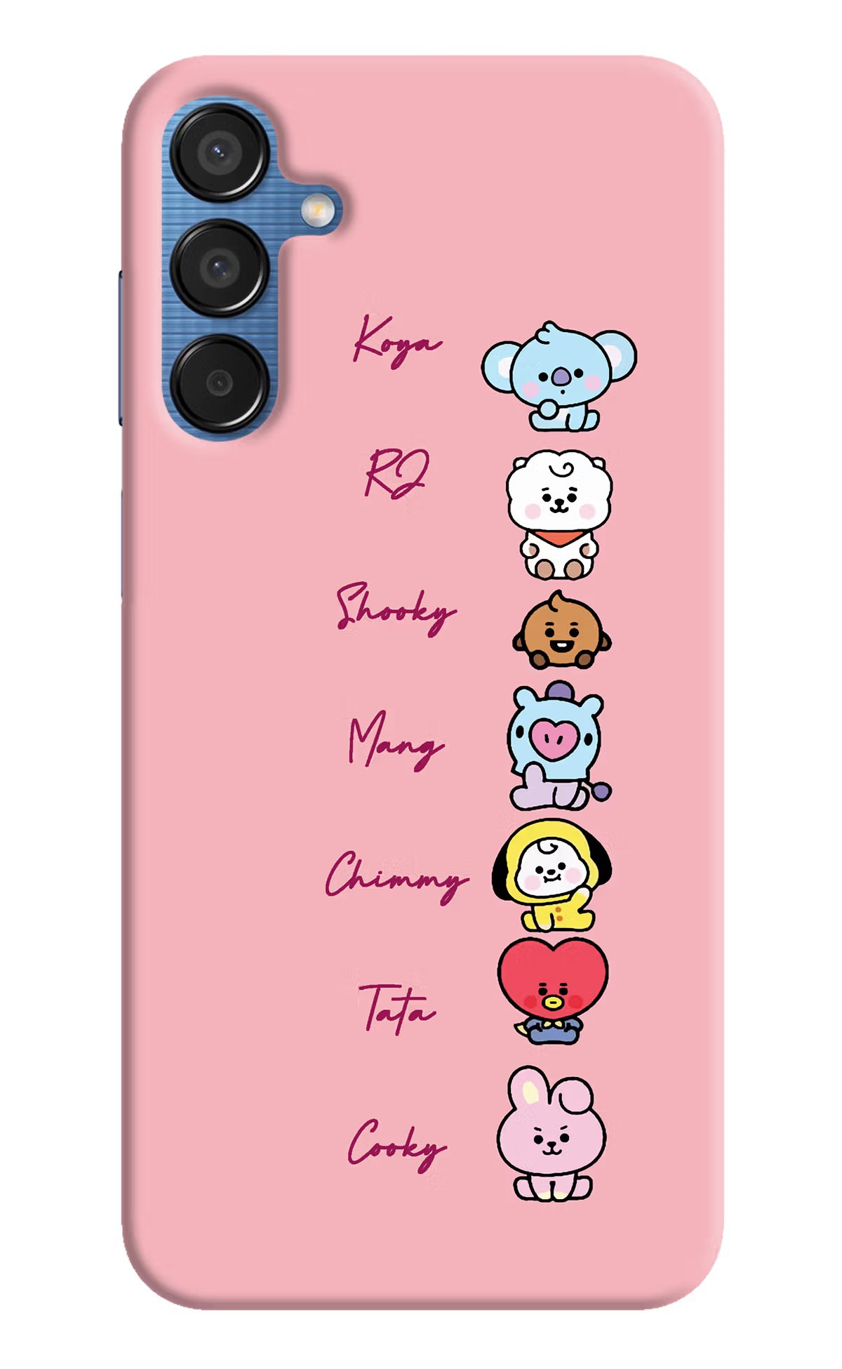 BTS names Samsung M15 5G Hard Case Back Cover by Casekaro