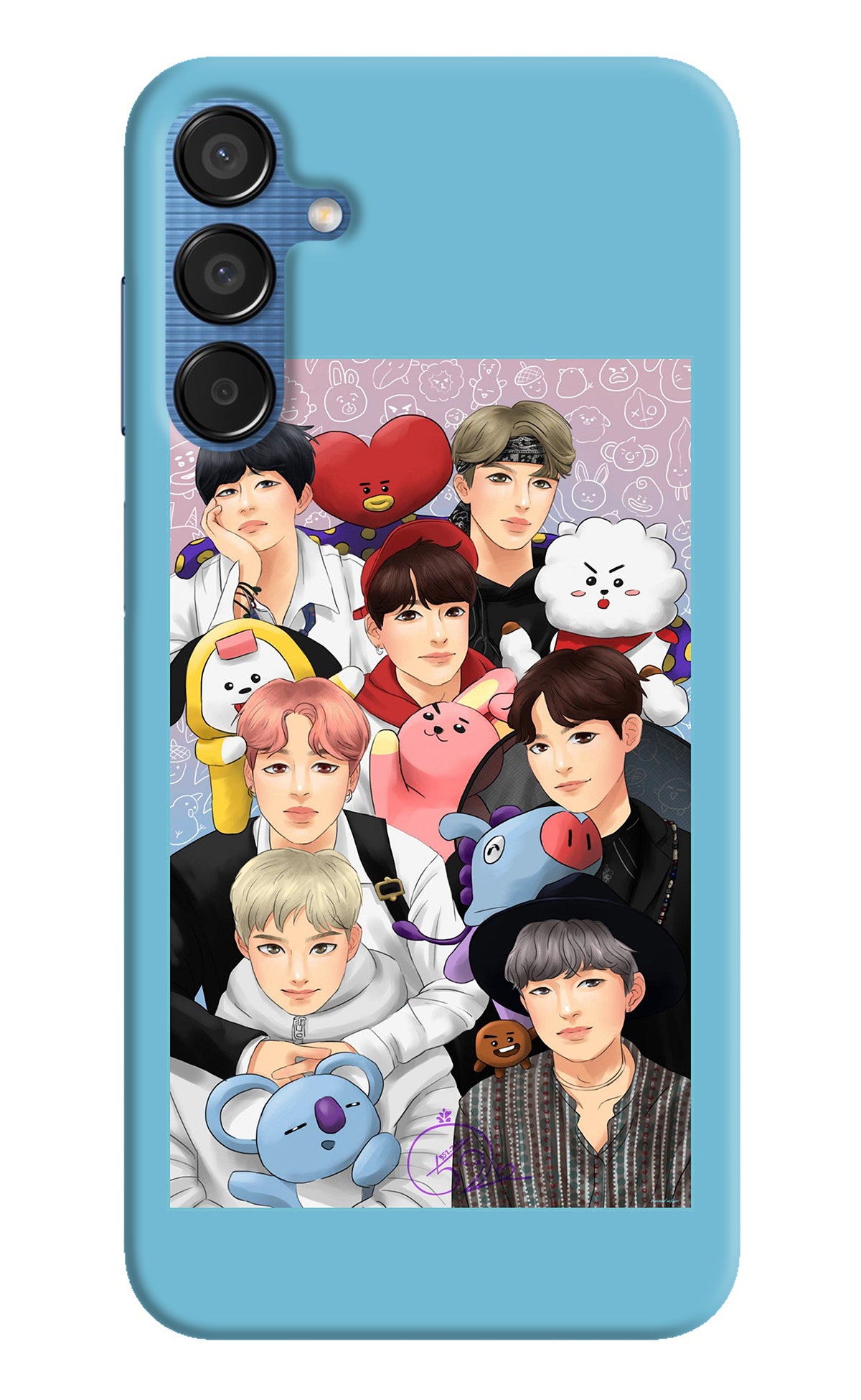 BTS with animals Samsung M15 5G Back Cover