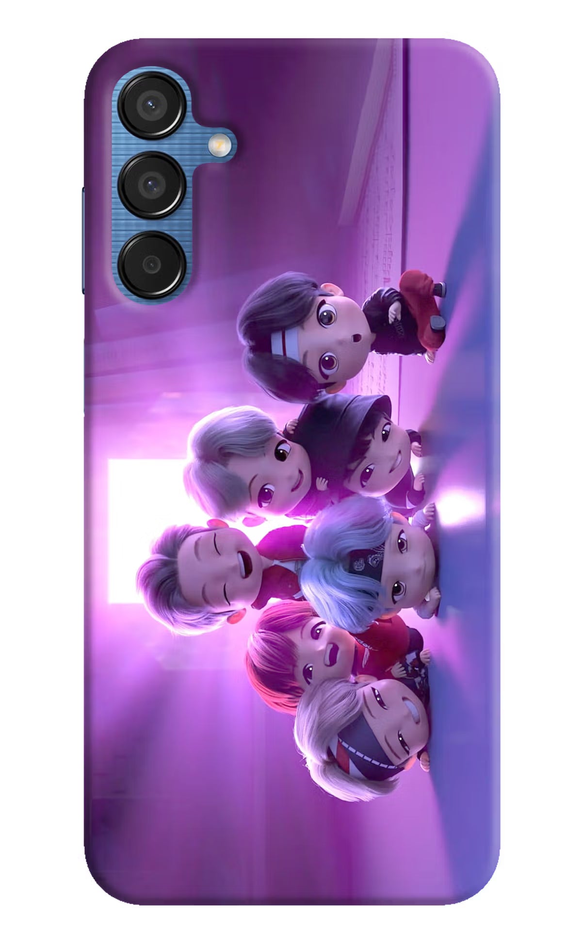 BTS Chibi Samsung M15 5G Hard Case Back Cover by Casekaro