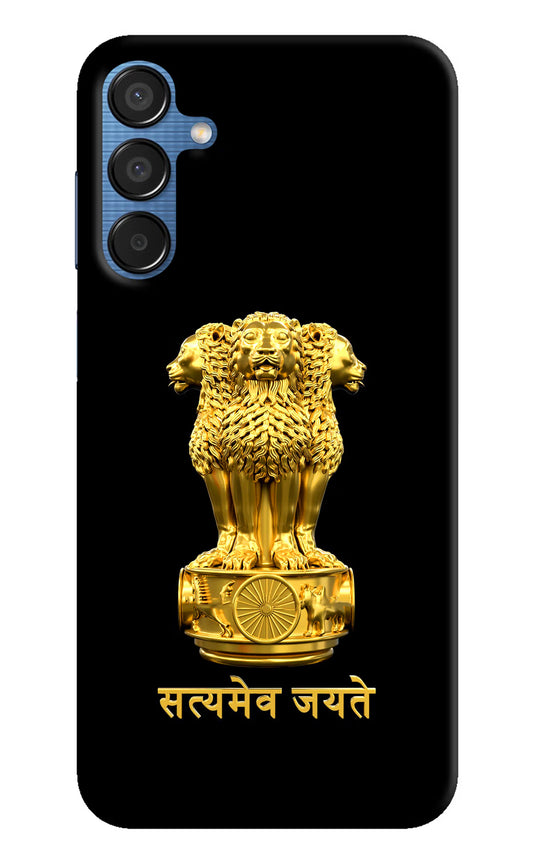 Satyamev Jayate Golden Samsung M15 5G Hard Case Back Cover by Casekaro