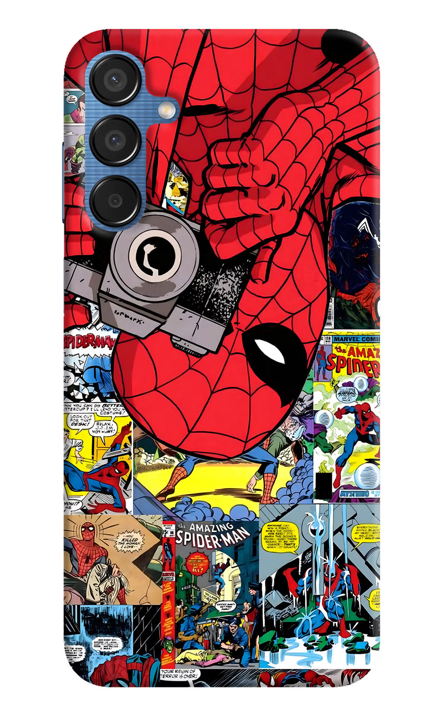 Spider Man Samsung M15 5G Back Cover, Hard case