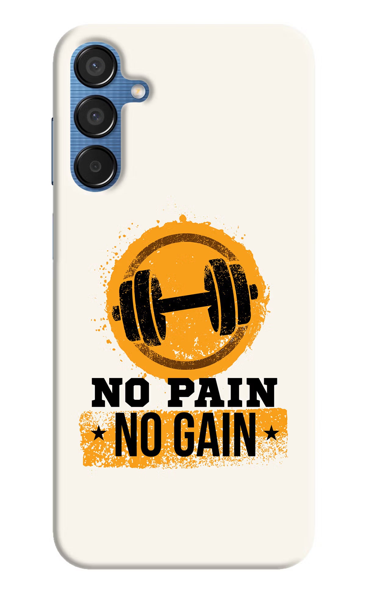 No Pain No Gain Samsung M15 5G Hard Case Back Cover by Casekaro