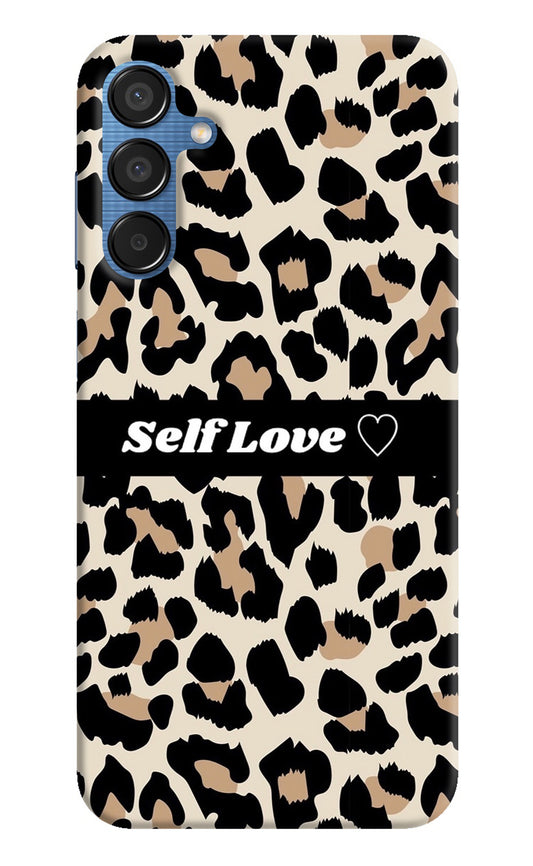 Leopard Print Self Love Samsung M15 5G Back Cover