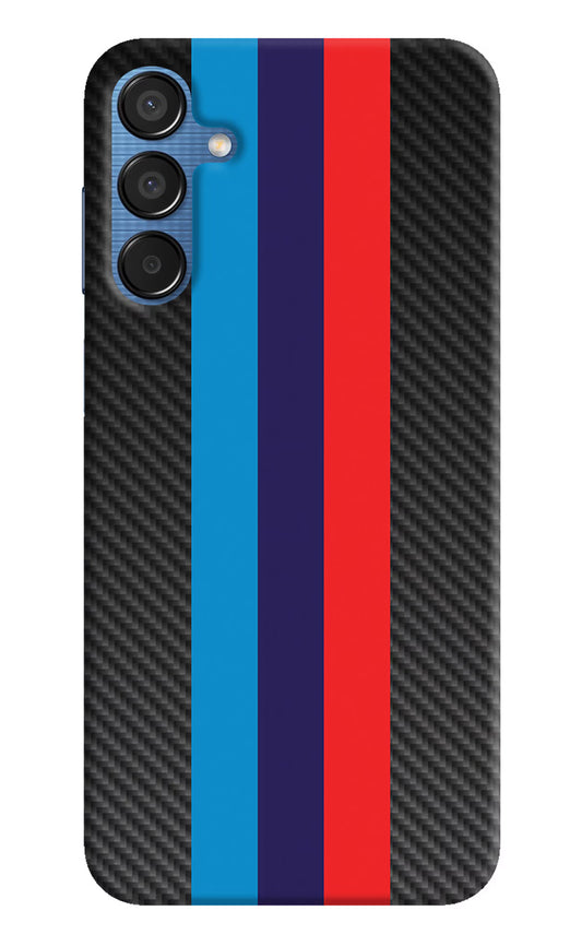 BMW Stripes Pattern Samsung M15 5G Hard Case Back Cover by Casekaro